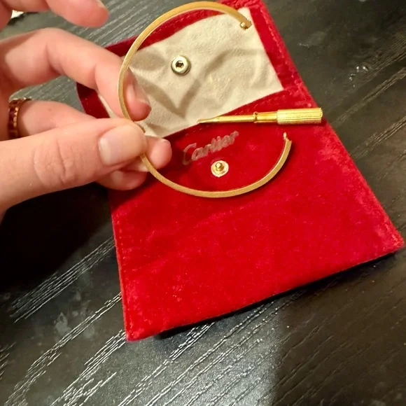 Cartier 18k Rose Gold Love Bracelet Small Model Size 16 - Picture 5 of 5